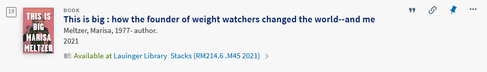 This is Big brief record view (click to view result in HoyaSearch)